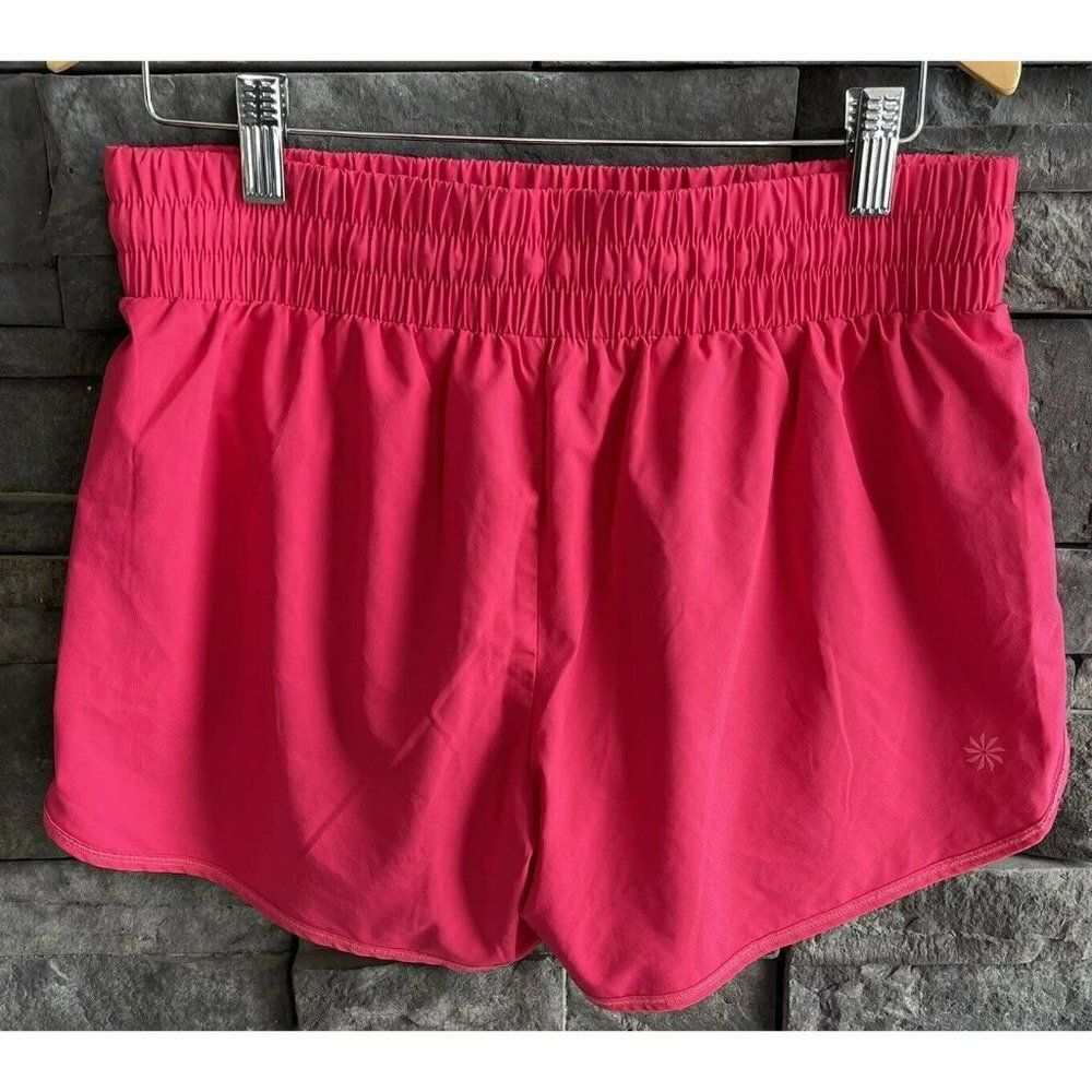 Athleta Tia Paisley‎ Lined Drawstring Running Shorts Size Small Women’s - Picture 2 of 4